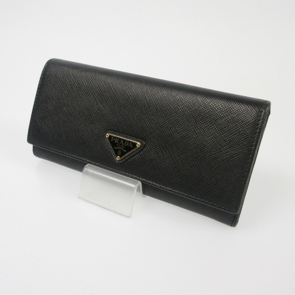 Prada Saffiano Triangle Long Wallet - Picture 1 of 13